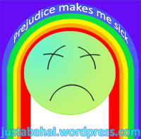 Prejudice makes me sick, illustration by www.sonjavank.com/design. Free to use.